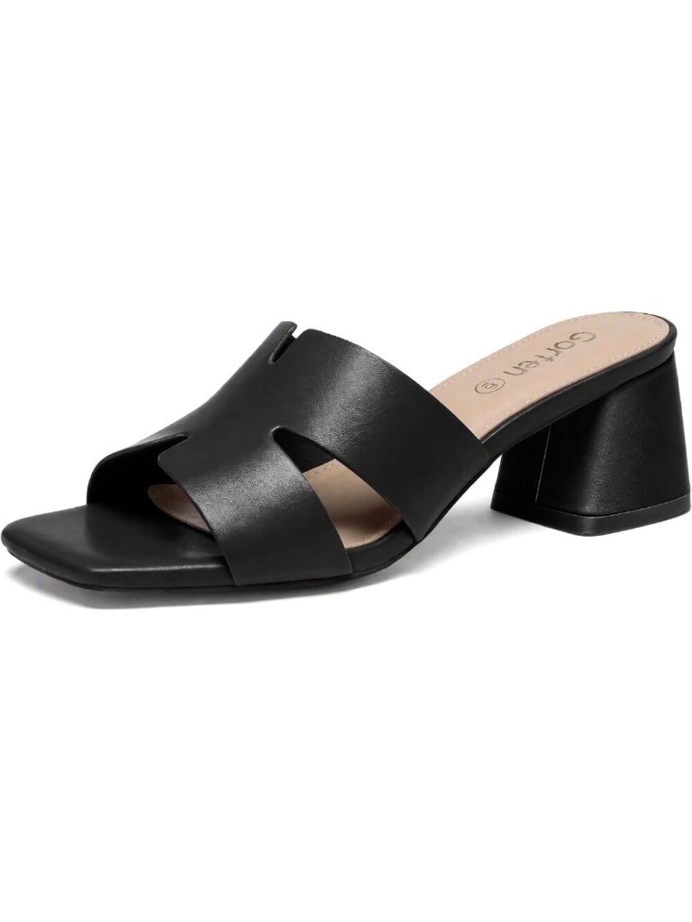 Stylish Open Toe Chunky Heel Sandals | Comfortable Slip-On Casual Footwear